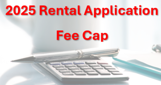 2025 rental application fees cap